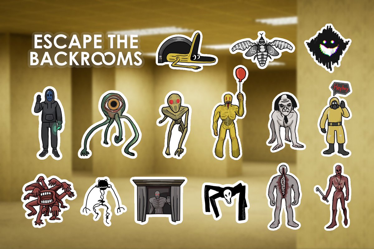 FaFa70707's tweet photo. 整个小贴纸玩玩
#Escapethebackrooms #backrooms https://t.co/Pv6iuDT5g5