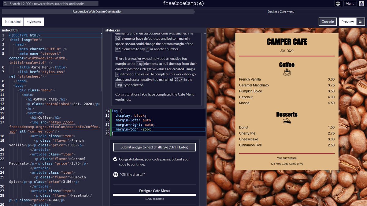 walliyullahi's tweet photo. Hey: “so you did your CSS practice how was it?”

Me: overwhelming! It felt lovely adding life into a mere HTML. Also, many new things. Really gotta practice a lott 

Today on #day19 of becoming a #frontEnd_Developer 

Ps: had to ensure the body in the center https://t.co/EgdXvYGIm4