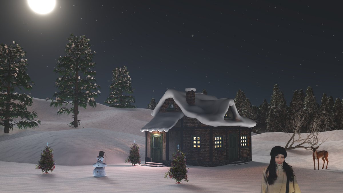 Debukun_Doon's tweet photo. クリスマスイブですね。
こよい聖なるこの夜にこんな画をアップします。

かなり簡素な画だけれど、雰囲気だけはバッチリ出せたと思っています。

ご覧いただけたら嬉しいです😊

#Vue https://t.co/QL2oEpYGDH