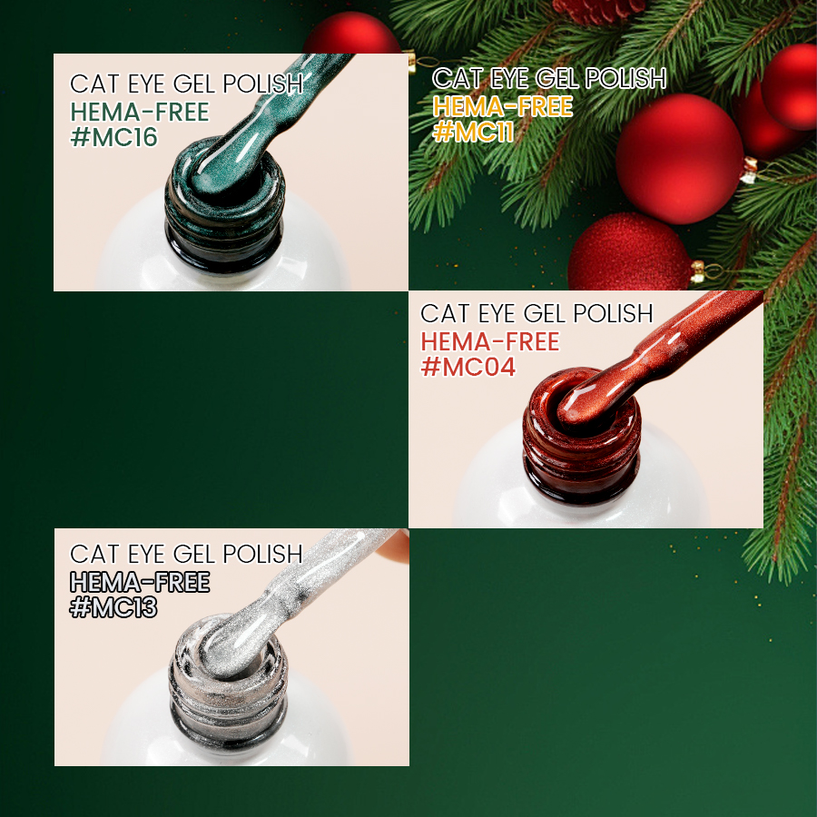 mns_uk's tweet image. 🎄 Christmas Cat Eye Nails ✨
HEMA-FREE cat eye gel polish
Which colour would you choose?
❤️ Red | 💚 Green | 🤍 Silver

📦 UK stock | 🚚 Fast delivery
#CatEyeGel #ChristmasNails #HEMAFree #UKNails #NailArt