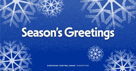ecb's tweet image. Wishing everyone a joyful festive season, and Merry Christmas to those who celebrate it!