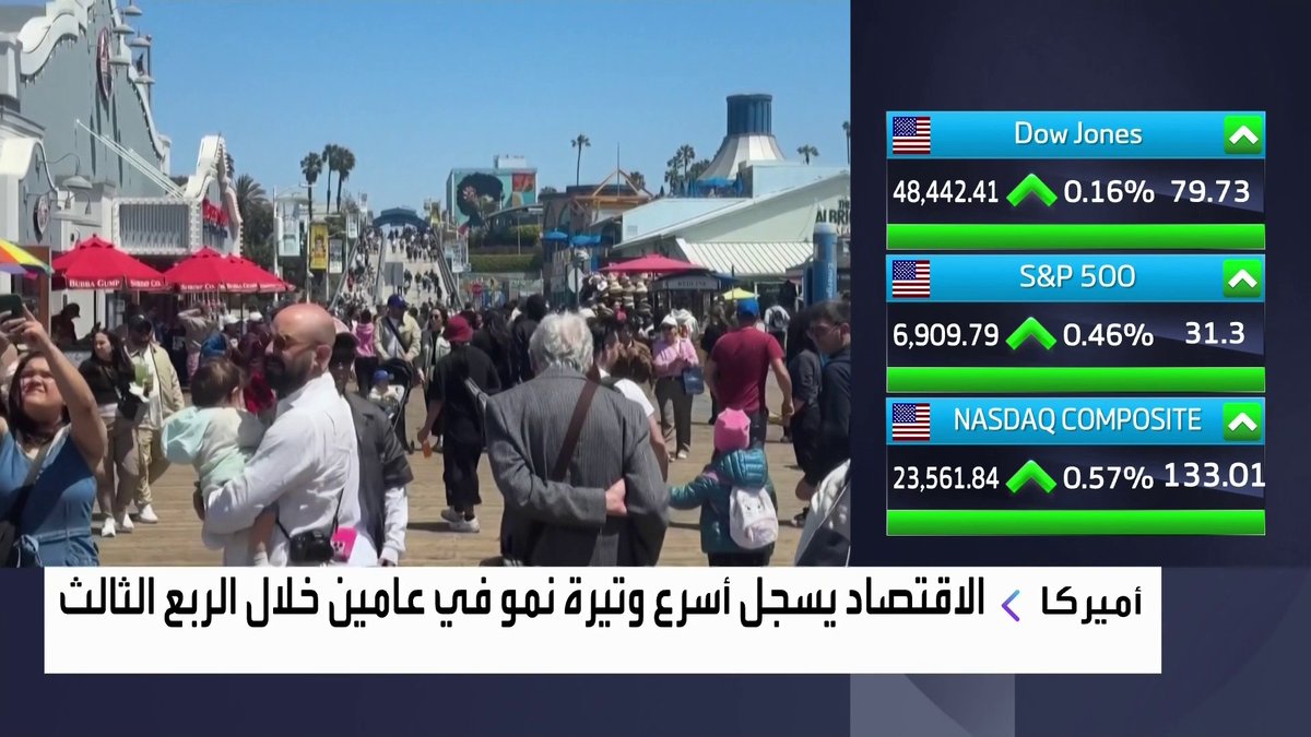 الاقتصاد الأميركي يسجل أسرع وتيرة نمو في عامين خلال الربع الثالث غداء عمل _Business 