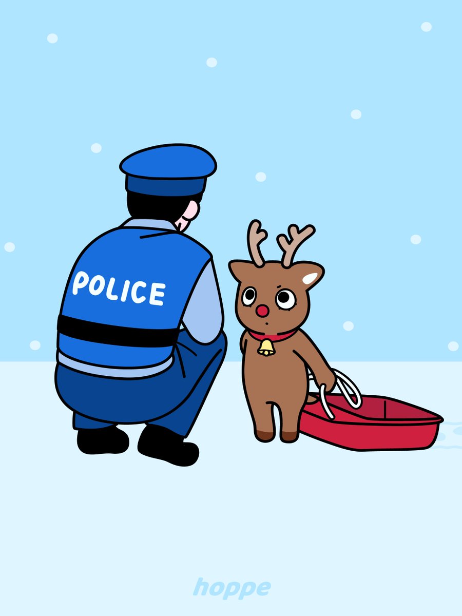 hoppe_illust's tweet image. サンタが迷子です