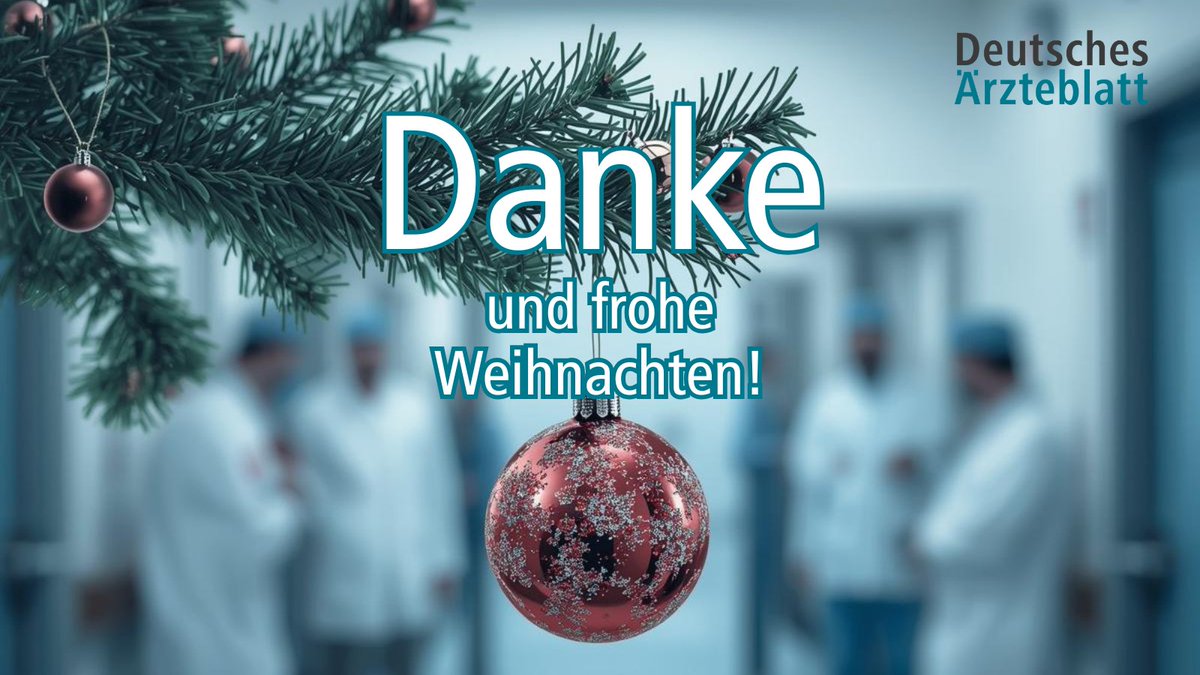 Dt_Aerzteblatt's tweet image. Danke fürs da sein!
Vielen Dank und ein frohes Fest an alle Ärztinnen und Ärzte, an das Praxis- und Pflegepersonal, die sich jeden Tag für unsere Gesundheit einsetzen – auch während der Feiertage.

#danke #ärztinnen #ärzte #pflegepersonal #frohesfest