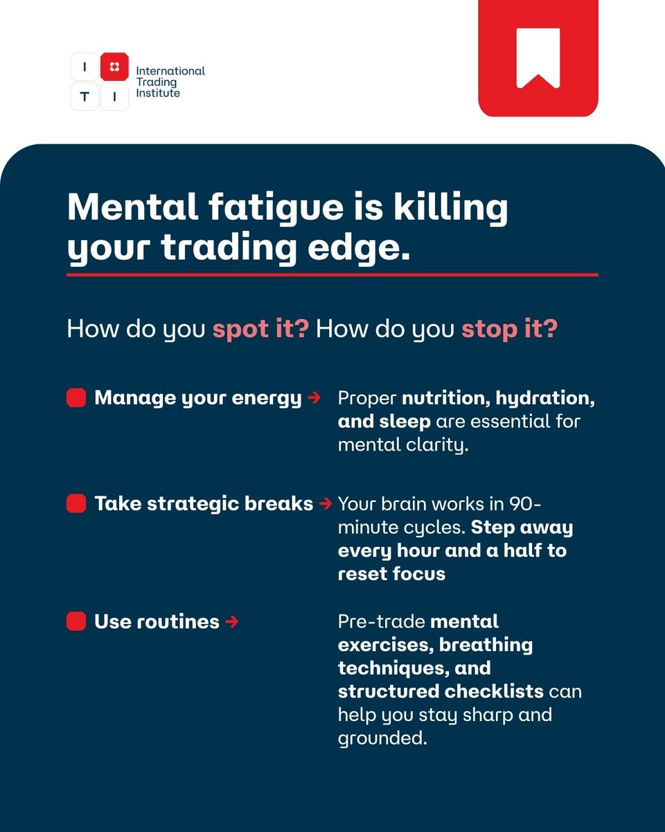⚠️Most trading mistakes aren’t caused by bad analysis.
They happen when cognitive fatigue lowers your ability to filter noise, manage risk, and follow rules.

If your execution degrades as the session goes on,
your problem isn’t strategy.
It’s unmanaged mental load.

This is