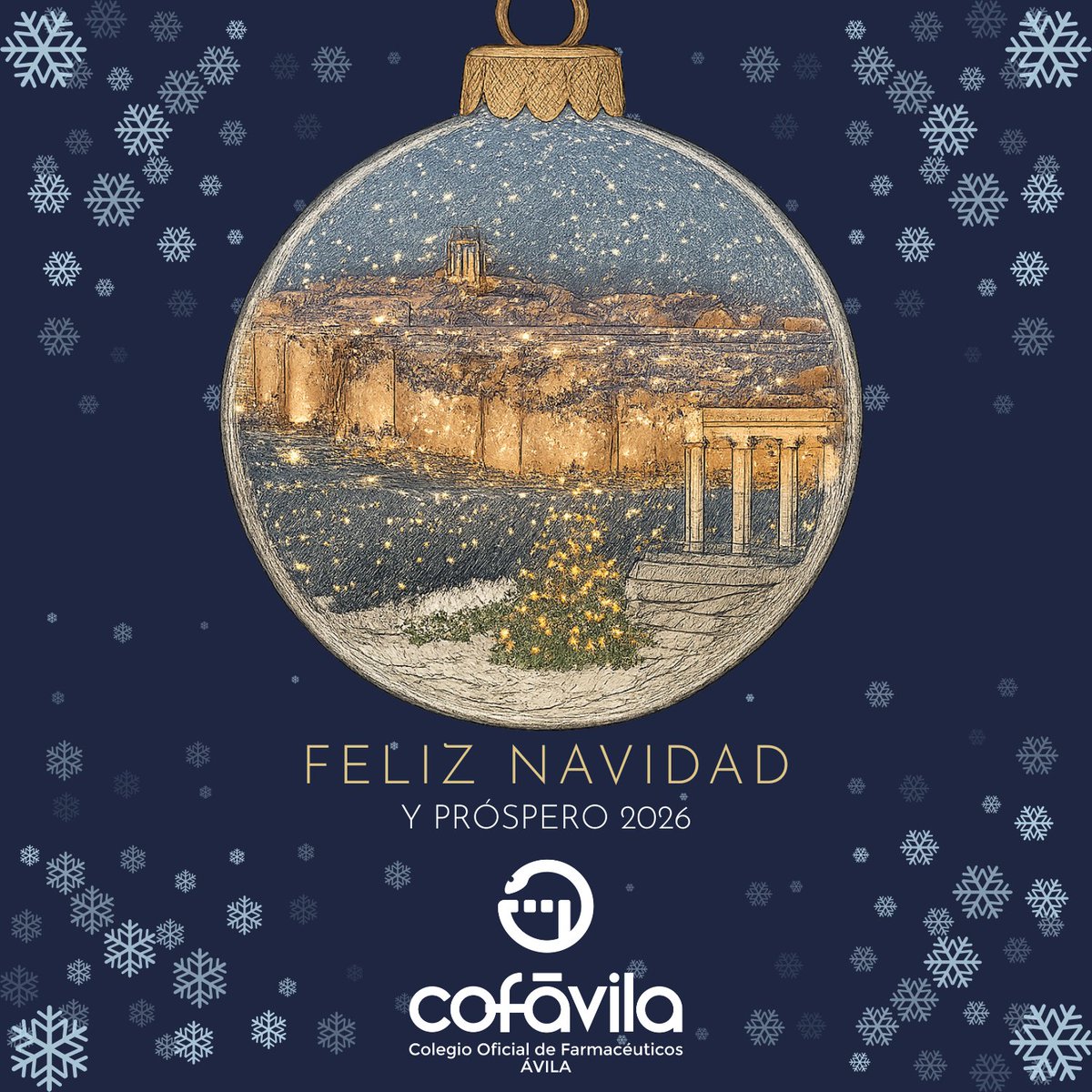 ✨ Os deseamos una muy Feliz Navidad 🎄

Que estos días inviten a parar, cuidarse y compartir, con la salud siempre en el centro.
Desde el Colegio Oficial de Farmacéuticos de Ávila seguiremos trabajando, un año más, al servicio de los farmacéuticos y de la ciudadanía 💚