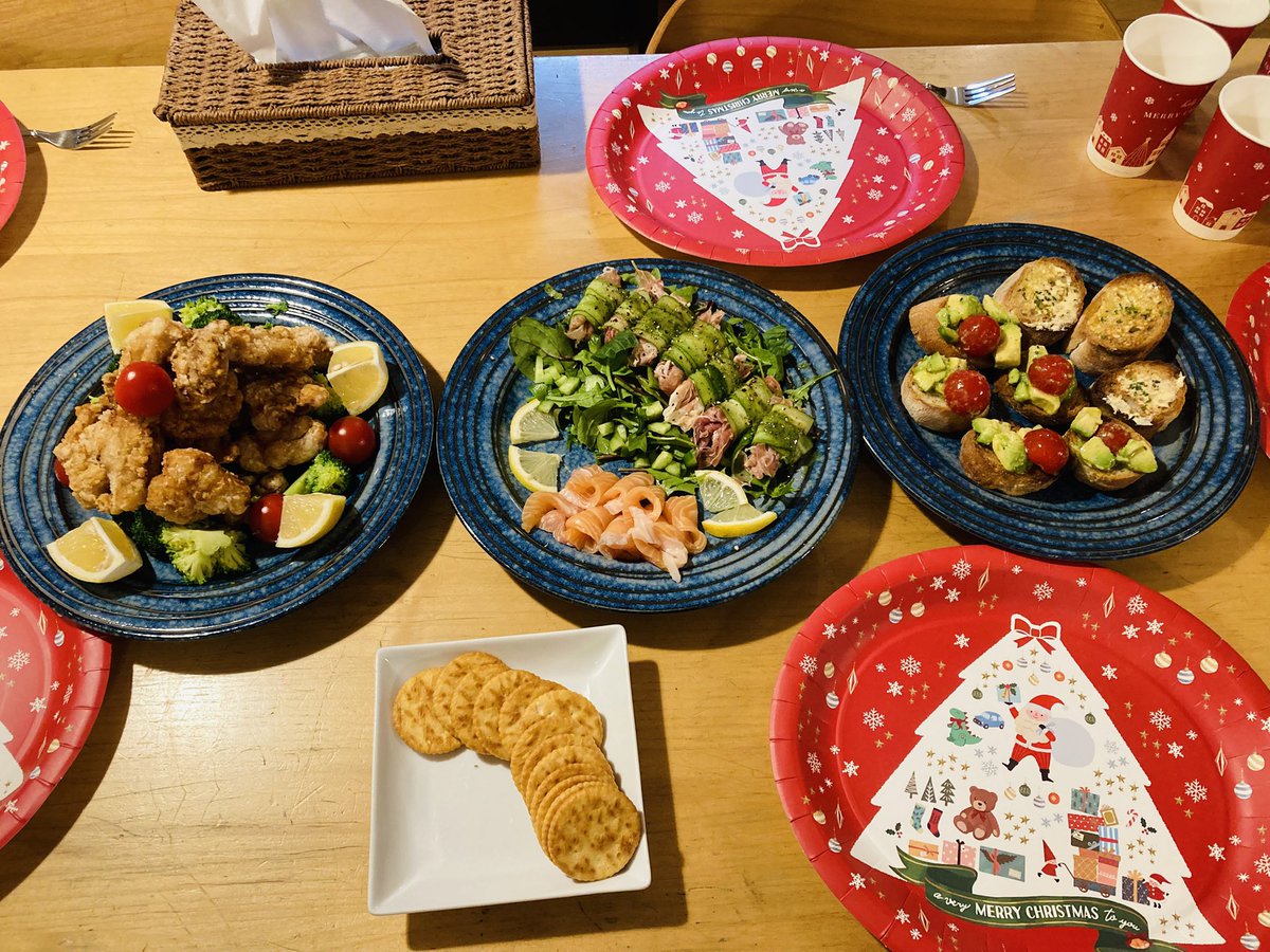 作った🎄人生初めてのリッツパーティーした