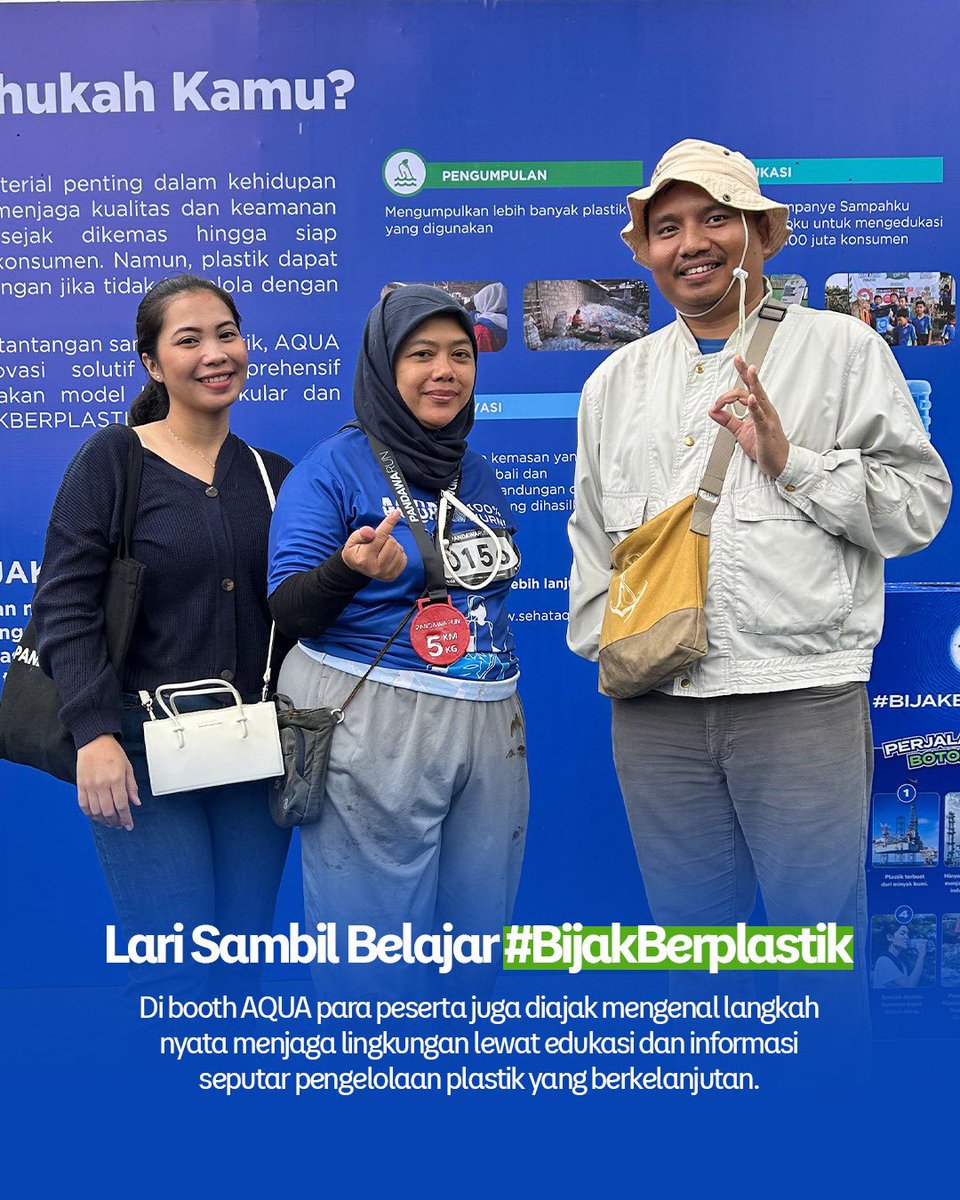aqua_lestari's tweet photo. AQUA hadir di Pandawara Run Vol. 2 untuk hidrasi para pejuang bumi! 

Sebagai bentuk nyata dukungan AQUA untuk gaya hidup sehat dan lingkungan, kami hadir mengawal langkah para runners di 3 titik Water Station. Tersedia AQUA galon dengan 1.000 paper cup ramah lingkungan https://t.co/4e4ookISmi