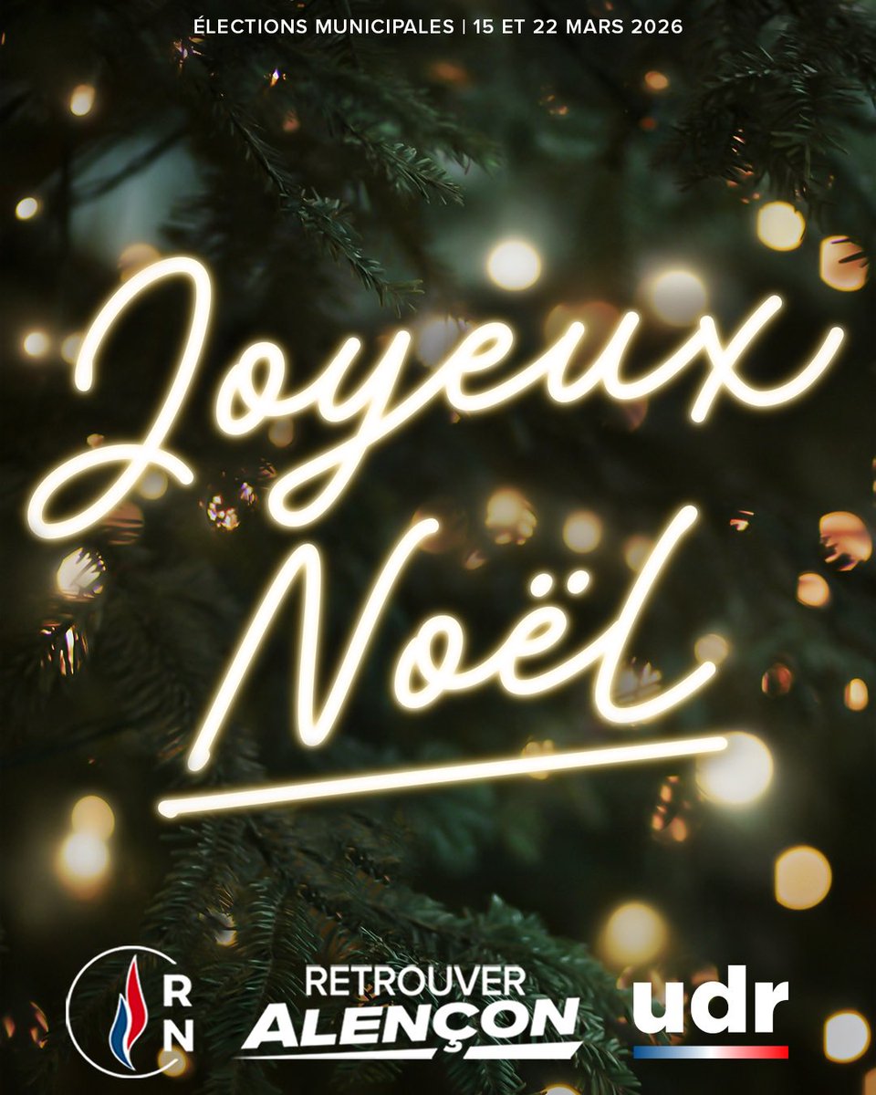 Je vous souhaite de la part de l’équipe #RetrouverAlencon un très #JoyeuxNoël !

Puisse-t-il être pour chacun d’entre nous un moment de traditions retrouvées.