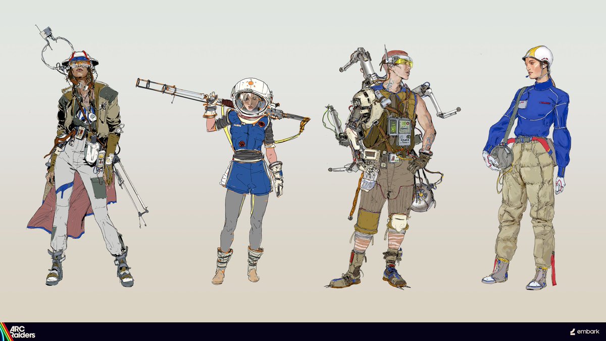 tahirtaniss's tweet image. Just a small portion of early character concepts for the game, some of my personal favorites!
These were done before 2021 while I was still doing a lot more characters, I shifted more into world art direction later in the last 3-4 years of the production.