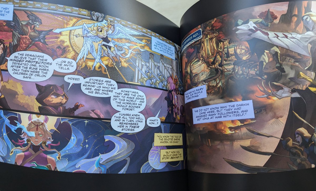 Little gift from Riot, print out of the motion comics from The Bringer of Ruin to The Truth.