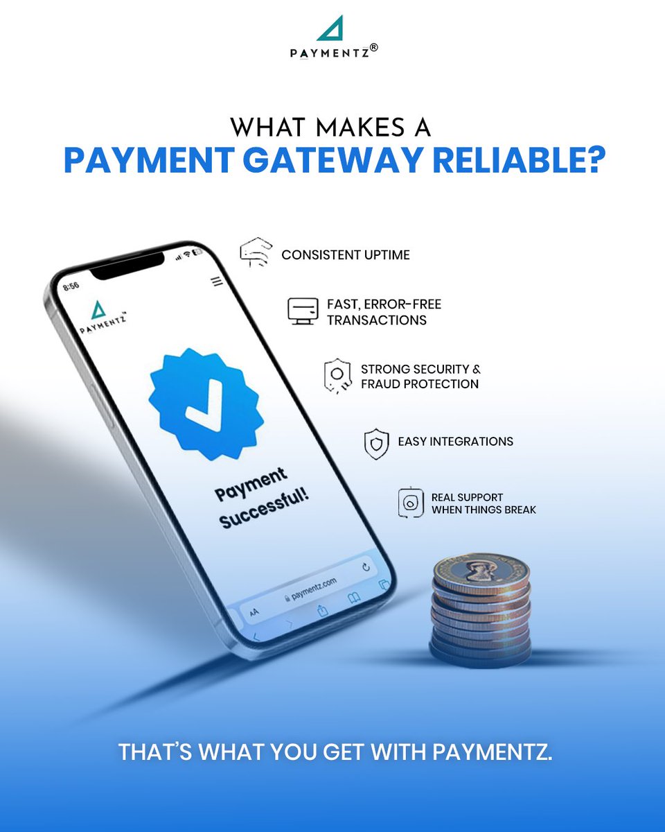 paymentz_'s tweet photo. A reliable payment gateway isn’t a luxury, it’s the backbone of your business.​
From uptime to support, Paymentz keeps every transaction running right. ⚡​
.​
.​
.​
#Paymentz #PaymentGateway #FintechIndia #DigitalPayments #PaymentSolutions https://t.co/xLTFVKtkgQ