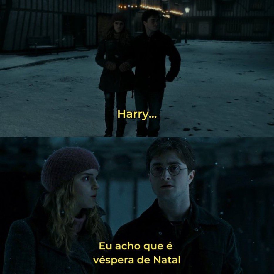 Hoje é véspera de Natal e dia de relembrar essa cena de "Harry Potter" 🎄