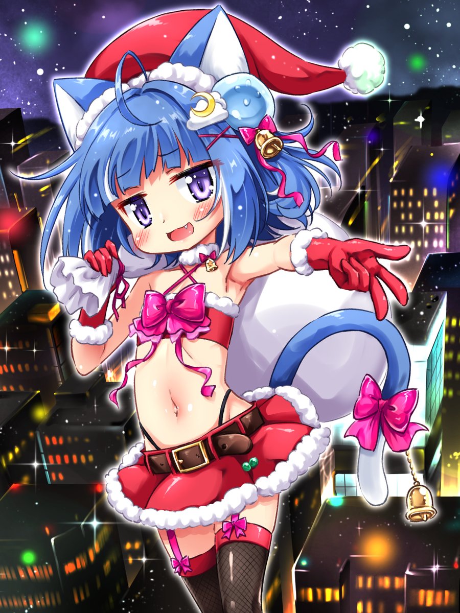 ろあのお絵かき クリスマスなのでサンタろあちゃん