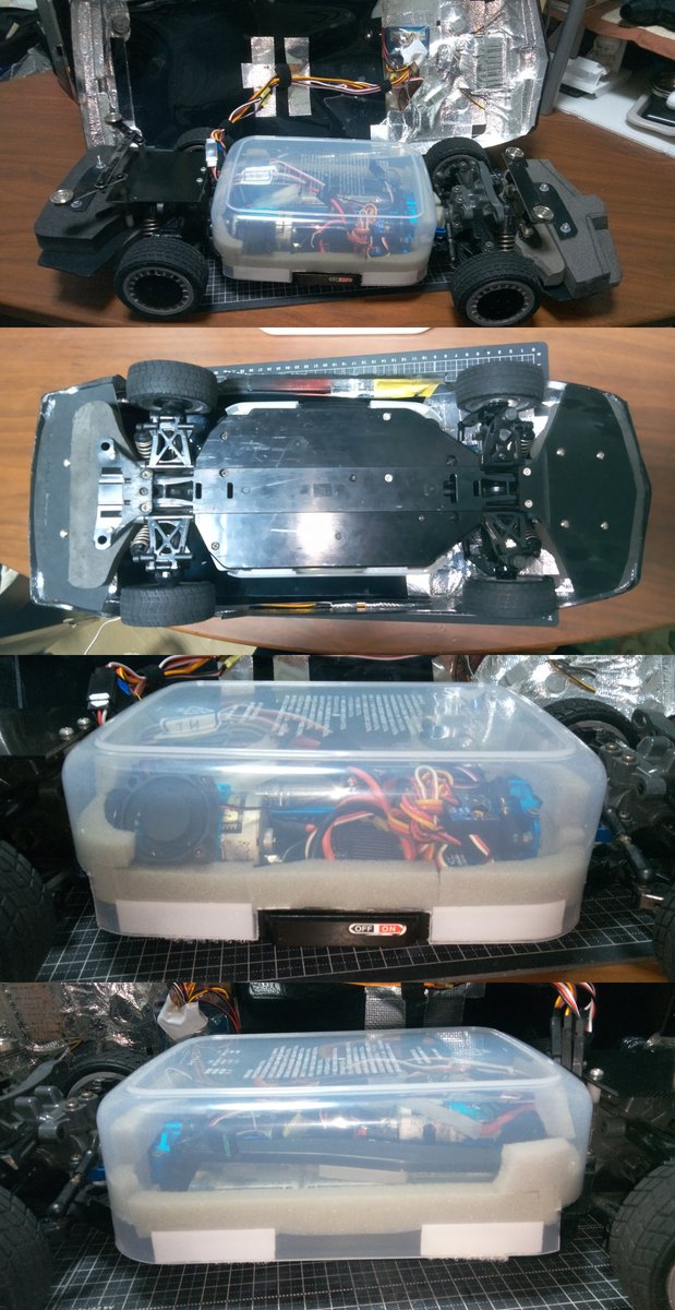 IG_RC_gunmetal's tweet image. 前回、イマイチだった部分もできるだけ綺麗に作った
良い感じに仕上がったので、そのうちフラットダートを走らせに行きたいね

#Knight2000 #ナイト2000
#APlastics
#TT02
#ラジコン