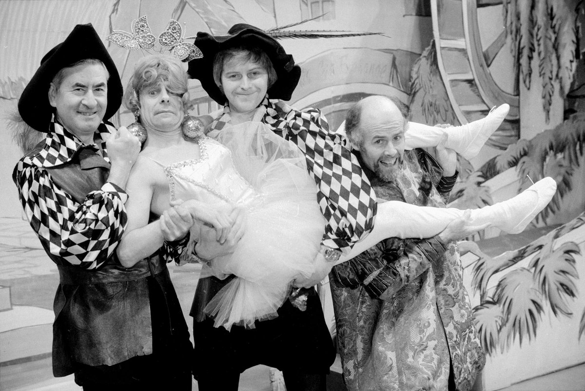 Day 6 of #PantoChristmas: Lewisham Concert Hall, 1977! 
It’s a ‘Dad’s Army’ reunion in ‘Robin Hood and the Babes in the Wood’! Check out this incredible lineup:
Bill Pertwee &amp; Ian Lavender as The Robbers
Melvyn Hayes as Dame Trot
John Clegg as the Sheriff
<a href="/mirrorpix/">Reach Licensing</a>