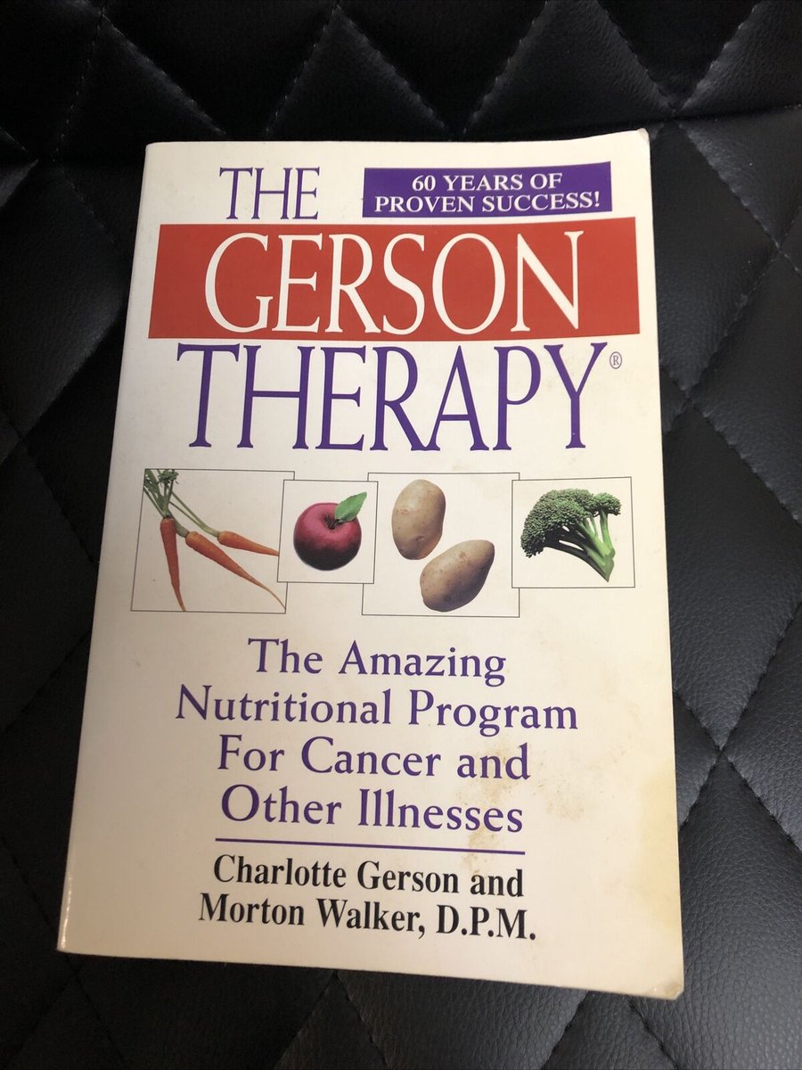 There's been many cancer cures. All were suppressed with Gestapo-like thoroughness by the cancer industry. The Gerson Therapy is a life changing book for those seeking truth &amp; needing hope. Educate &amp; research. Surprised this book isn't already banned: amazon.com/Gerson-Therapy… #ad