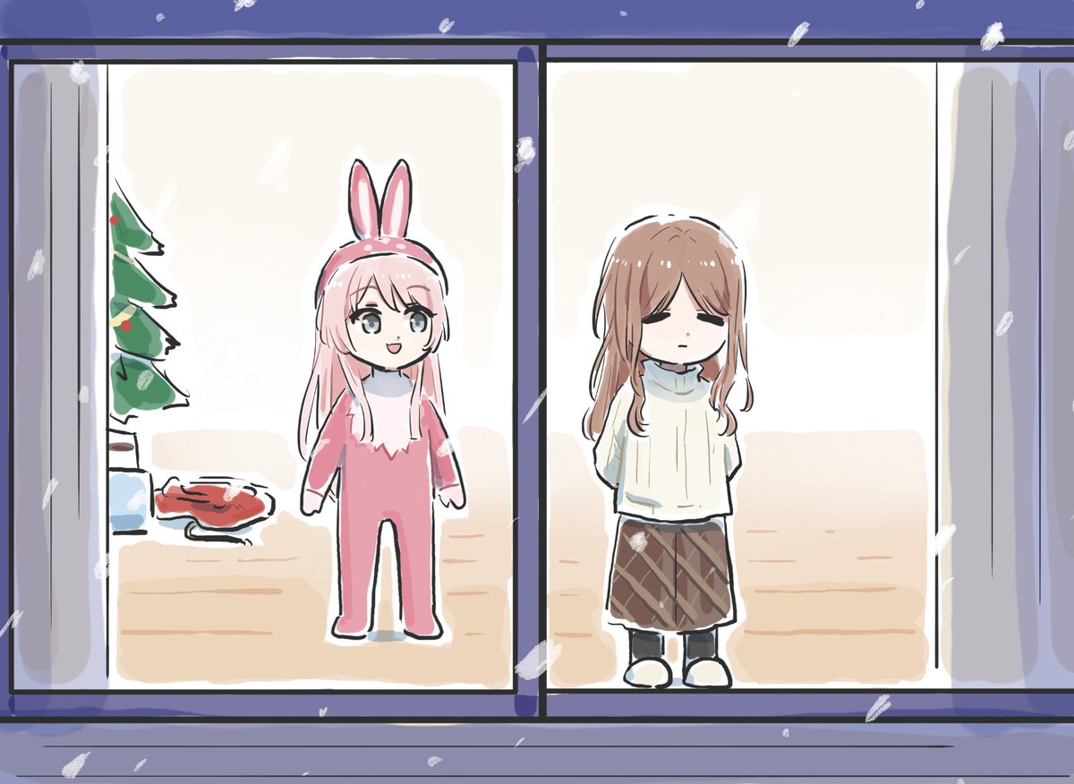 Lyytoaoitori's tweet image. 🐰🎁🎄🌨
#MyGO