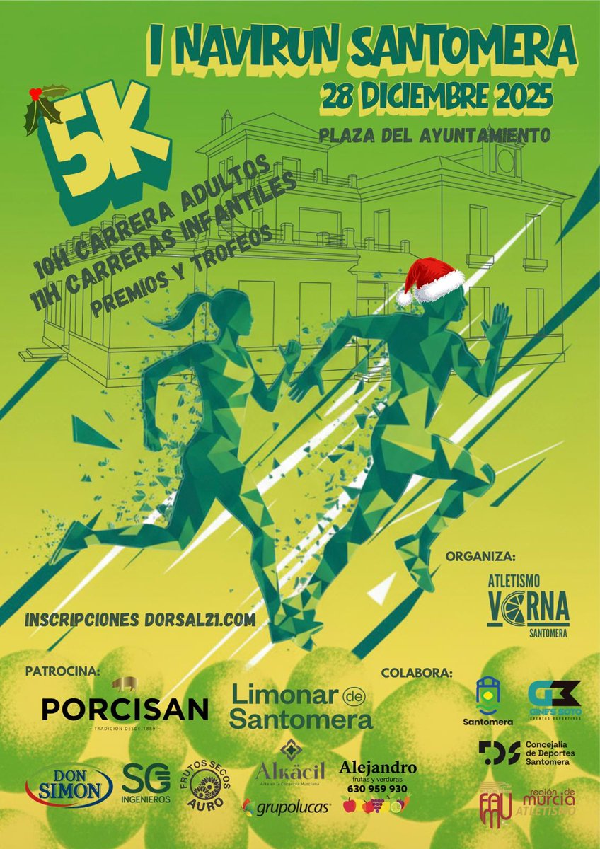 🎄 𝑺𝒂𝒏𝒕𝒐𝒎𝒆𝒓𝒂 𝒆𝒔𝒕𝒓𝒆𝒏𝒂 𝒄𝒊𝒕𝒂 𝒏𝒂𝒗𝒊𝒅𝒆𝒏̃𝒂 𝒆𝒔𝒕𝒆 𝒅𝒐𝒎𝒊𝒏𝒈𝒐

📝 alcanzatumeta.es/inscrip-previa…

🗞️ famu.es/santomera-estr…