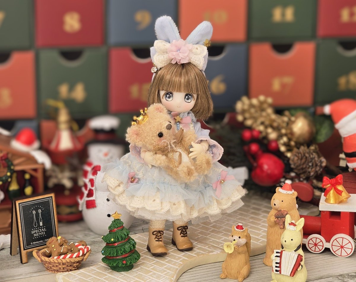 🌙✨Merry X'mas Eve…✨🌙

今夜はサンタさん来てくれるかな？🦌🛷

#sugarcups
#シュガーカップス
#キャンディールル
#月うさ洋装店