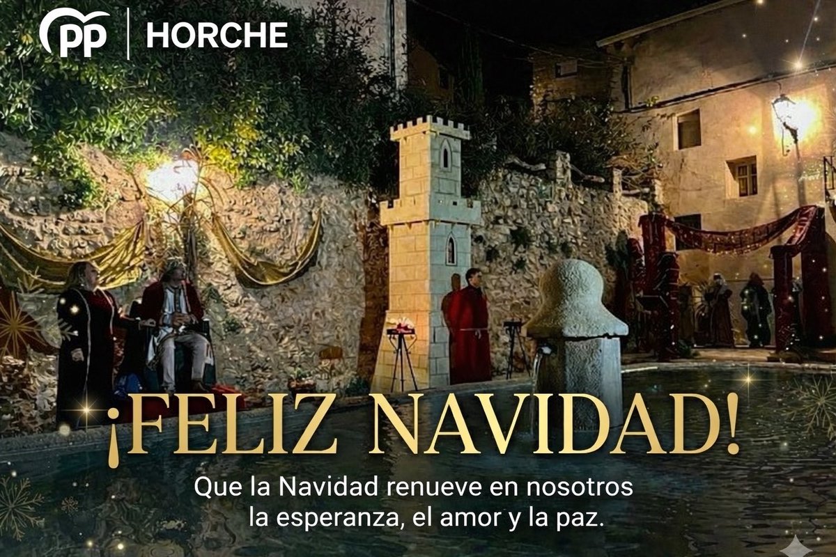 PPHorche's tweet photo. Feliz Navidad para todos ✨️ 🎄🌟

#Navidad2025 #FelizNavidad #Horche https://t.co/LeR6WCIH0X