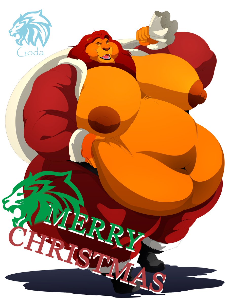 GodaQuesillo's tweet image. Santa Mufasa!

Merry Christmas! I quickly drew Mufasa dressed as Santa Claus while I continue working on commissions!

#wg #weightgain #maleweightgain #gainerart #fatfur #fatfurry