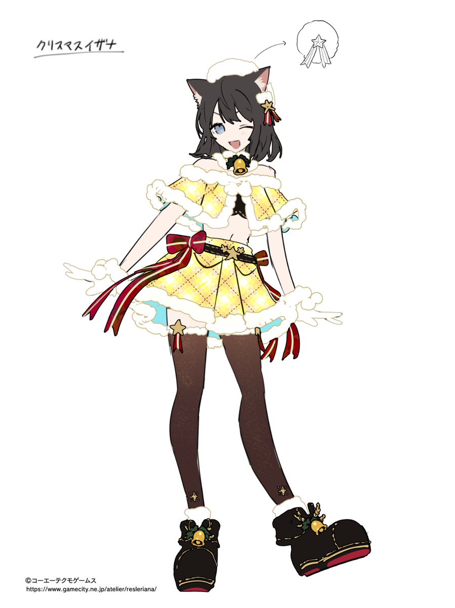 NOCO9999's tweet image. 『レスレリアーナのアトリエ』
本日実装のサンタイザナのデザイン案担当いたしました
メリークリスマスー！！