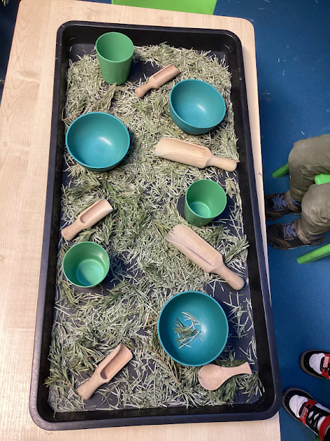 SunflowerChilds's tweet photo. We had a festive afternoon of sensory play! 🎄✨

🍿 Fine motor skills in the popcorn tray 🌲 Scooping &amp; filling with pine needles 🎨 Christmas gluing &amp; sticking

Little hands staying very busy! ❄️ #EarlyYears #SensoryPlay #ChristmasActivities https://t.co/ClDi481N2e
