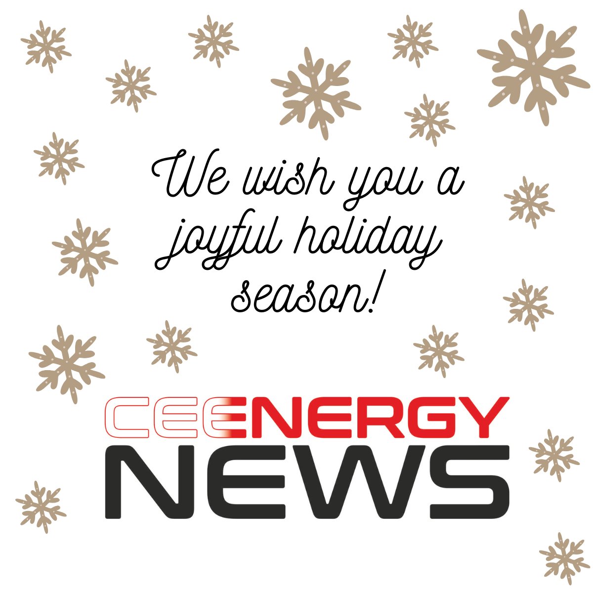 🎄 Season's Greetings from CEENERGYNEWS 🎄

✨ We wish you a joyful #holiday season and thank you for your continued engagement throughout the year! ✨