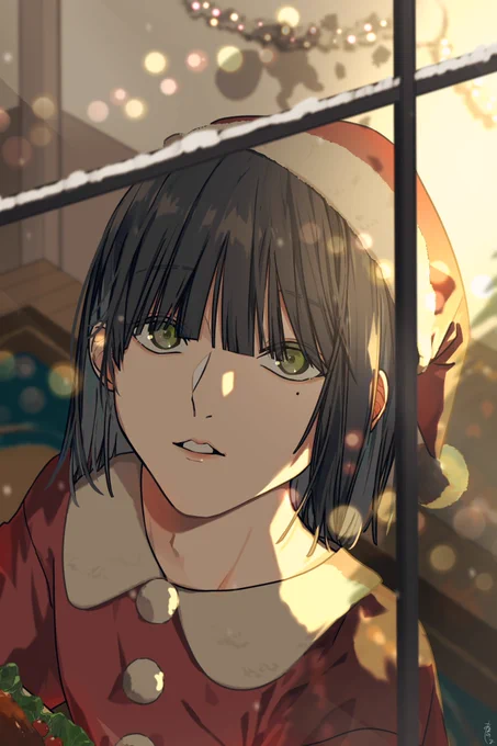 「クリスマスパーティーの準備。」