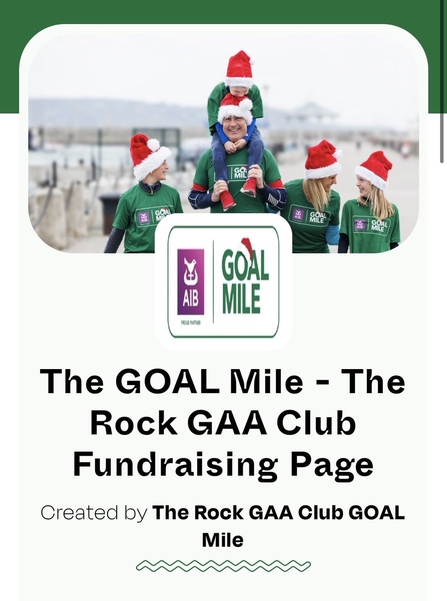 We will be taking part in the GOAL Mile fundraiser on Sunday 28th December at 11:30am in the club. Please support where you can and we would love to see everyone in the clubhouse for a cuppa and a chat afterwards ⚫️🔴idonate.ie/fundraiser/the…