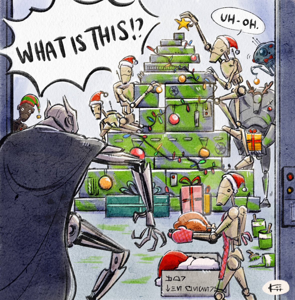 arvala_7's tweet image. Happy Holidays🎄 #StarWars