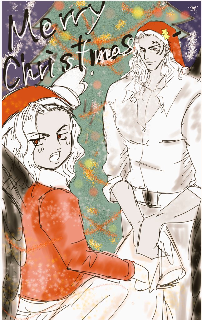 特急で描きました_φ(ﾟｰﾟ*)
Merry Christmas！🎄🎁✨