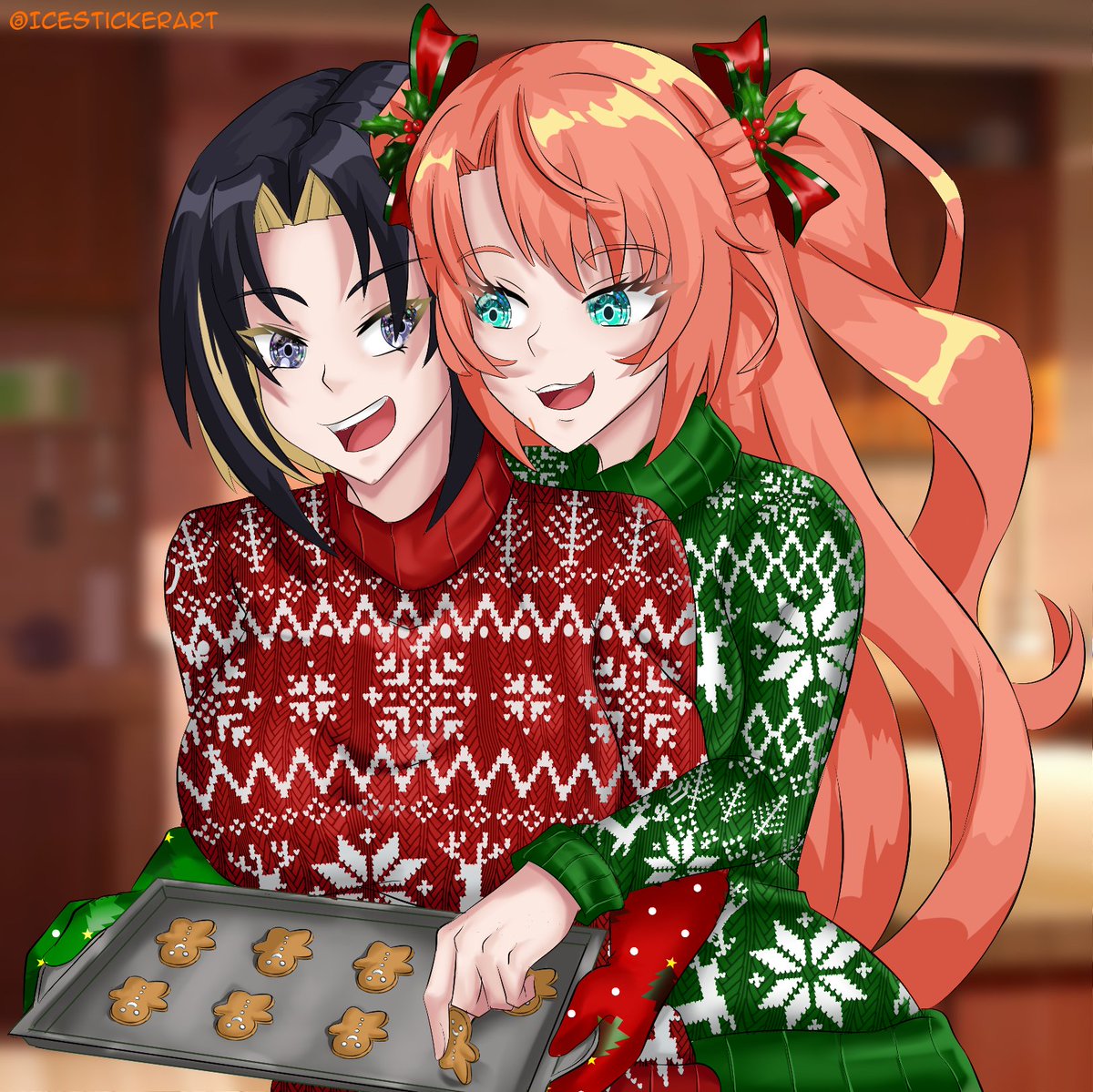 icesticker's tweet image. Eve gave me the idea for cookies, so I decided to Invictus-ify it

#BigEArt #Lucillust