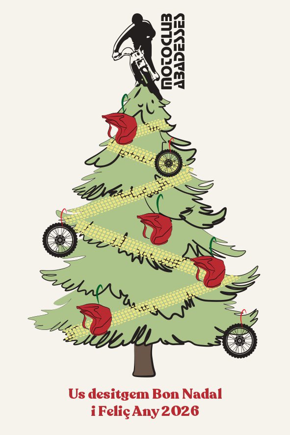 🎅🏻🌲El Moto Club Abadesses us desitja bon Nadal i feliç entrada al 2026!