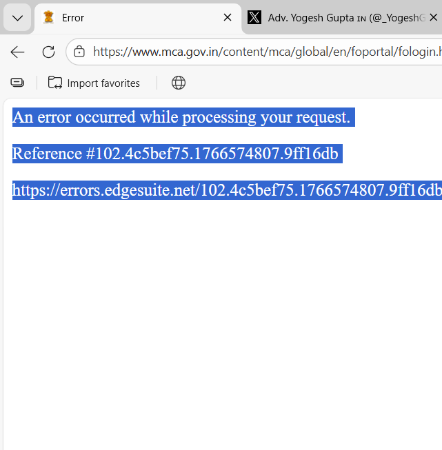 _YogeshGupta's tweet photo. MCA be like: ROC extended to 31st Dec!

Also MCA:
Portal down since launch
10 mins per page
Errors on loop

Meanwhile US:
Monthly GST
GSTR-9
ITR till 10th Dec
Fighting V3 daily

You gave extra time for a BROKEN system. That's like giving a car with no engine. 
@MCA21India #mcav3 https://t.co/CYw8d0wc7N