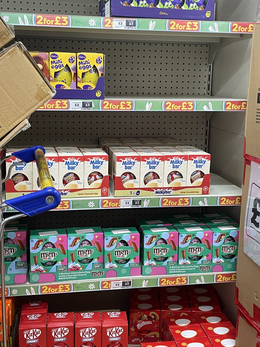 Last minute Xmas shop…only to see they started putting Easter eggs out 🙄🙄🙄