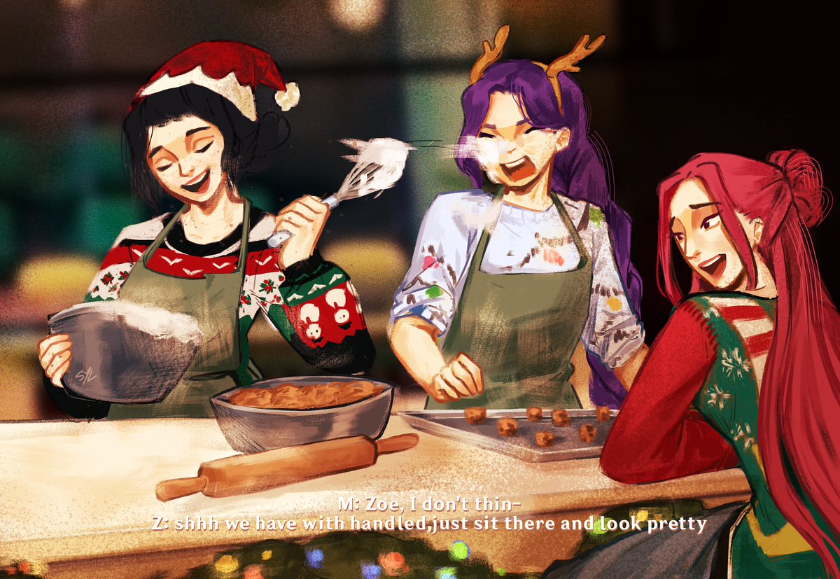 Sylairaa's tweet image. merry christmas everyone !! #KPOPDEMONHUNTERS #Polytrix