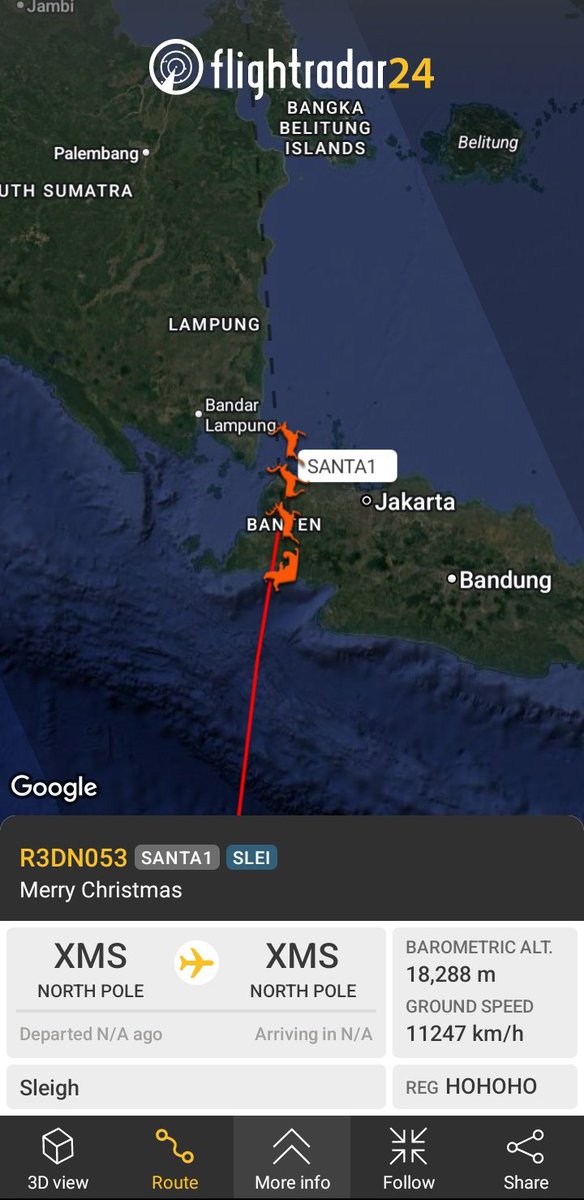 RANOSINT's tweet image. 🎅🇮🇩 Santa has been detected flying over Indonesia.