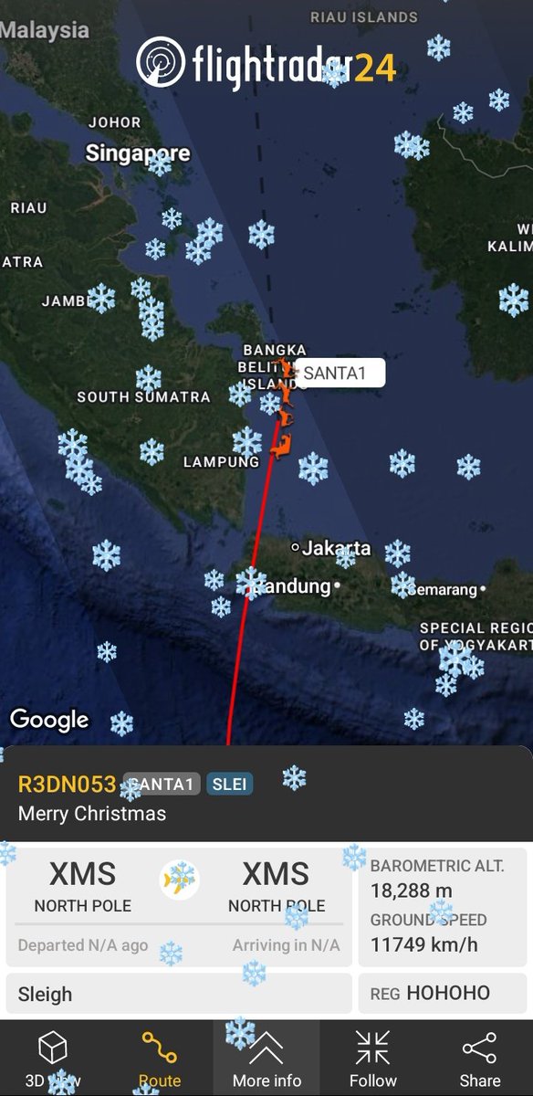 RANOSINT's tweet image. 🎅🇮🇩 Santa has been detected flying over Indonesia.