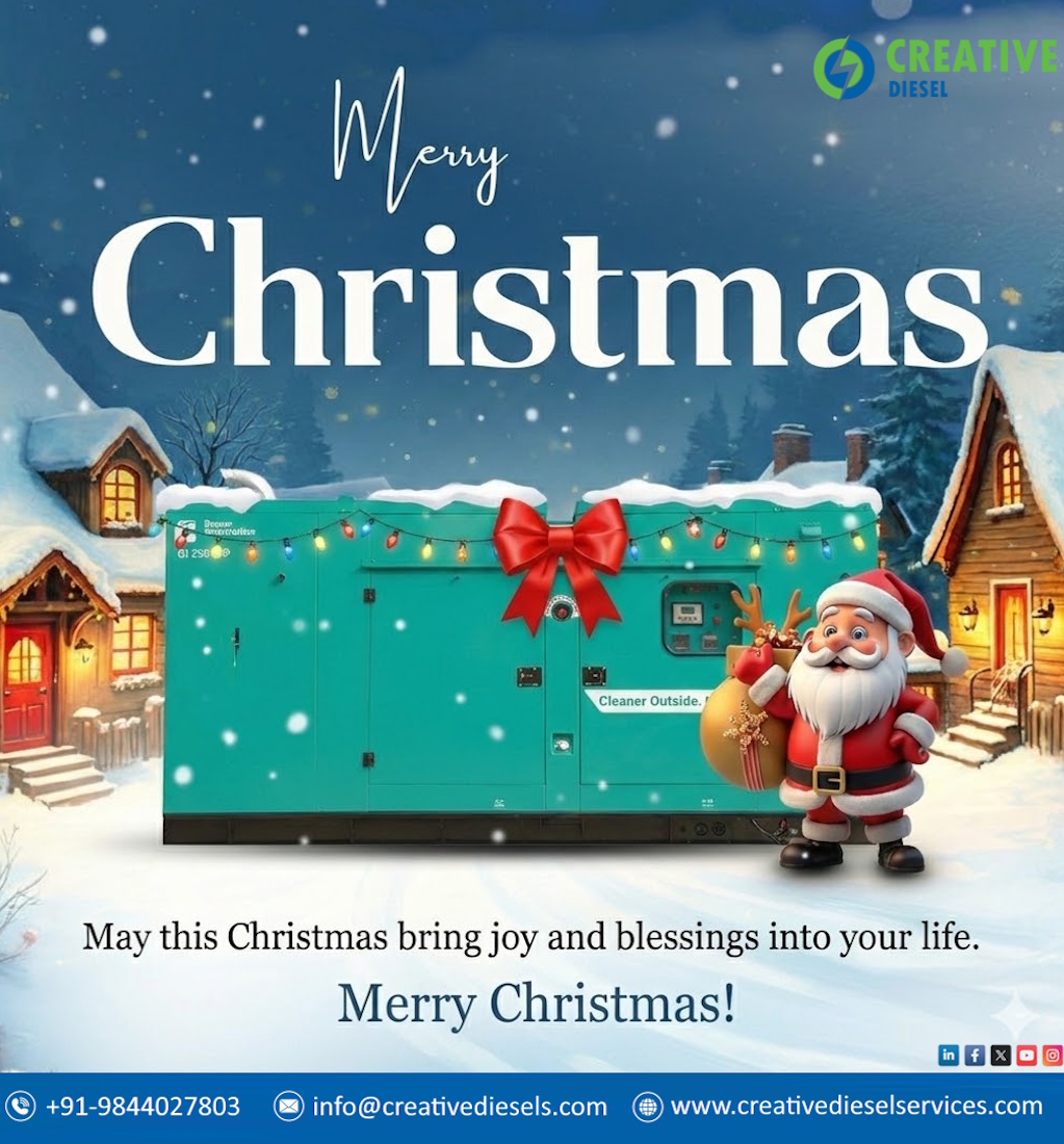 creativediesels's tweet photo. This Christmas, may your celebrations shine bright with uninterrupted power and peace of mind.⚡🎄

🌐 Visit: https://t.co/ba3rI8Q8fQ

#MerryChristmas #Christmas2025 #DieselGenerator  #CreativeDieselServices https://t.co/giKTnGPZ9q