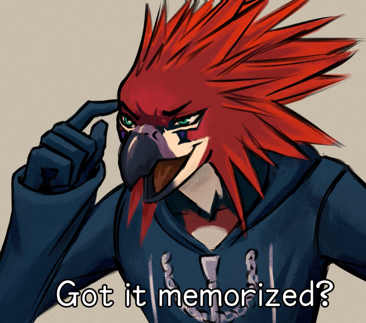 Axel as a bird goes hard! I couldn't resist drawing him