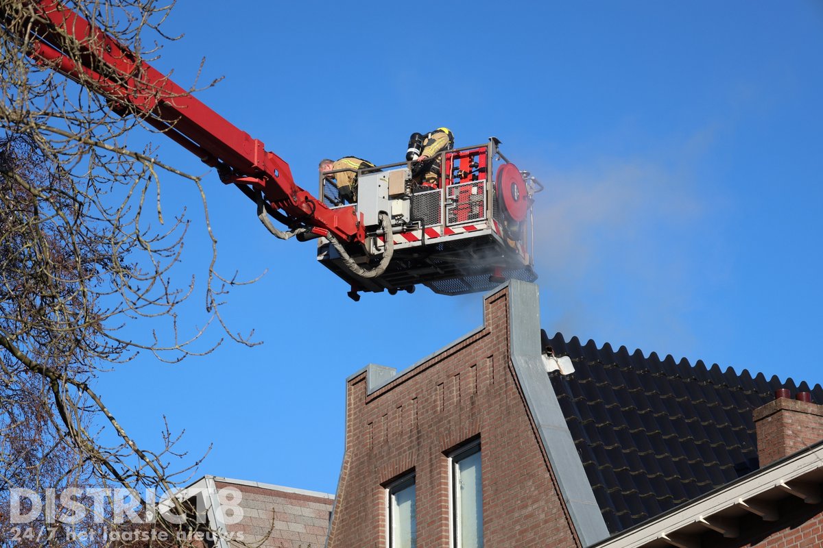 112 melding Brand in schoorsteen aan de Frederiklaan in Rijswijk