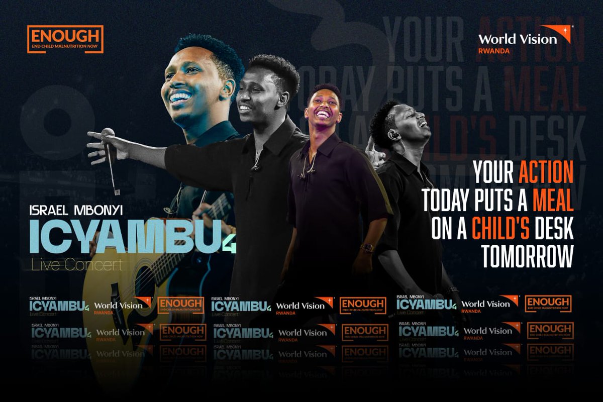 Christmas is here!🎄🎶

Tomorrow, let’s worship &amp; give at <a href="/IsraeMbonyi/">Israel Mbonyi</a>'s #Icyambu4 concert.

🎟️ Get your ticket at ➡️ ticqet.rw/#/event/8xVJ56…

🍽️ Support #TangaIfunguro to help vulnerable children receive school meals
📱 Give via World Vision MoMo 93103

See you at #Icyambu4!