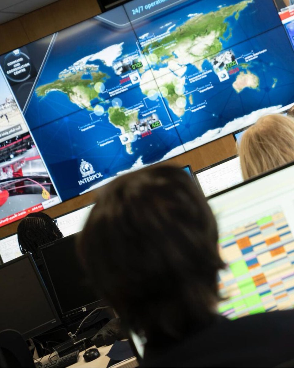 INTERPOL_HQ's tweet photo. At INTERPOL, our Command and Coordination Centre operates 24 hours a day, 365 days a year, ready to assist any of our 196 member countries and to help protect communities worldwide.

We wish you a happy and safe holiday season. https://t.co/0mUGwoMyIN
