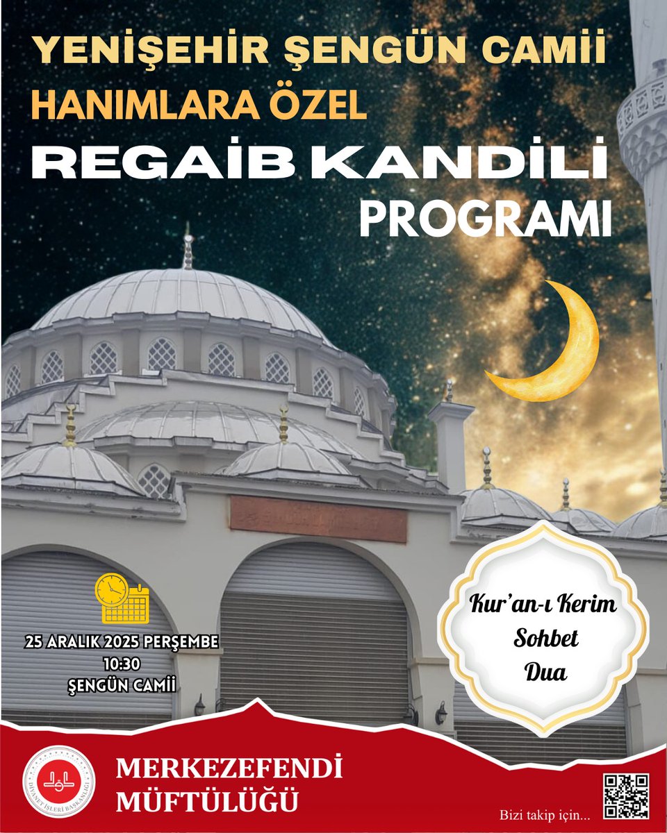 #merkezefendimüftülüğü #merkezefendigençlik #regaibgecesi #regaibkandili #regai̇b