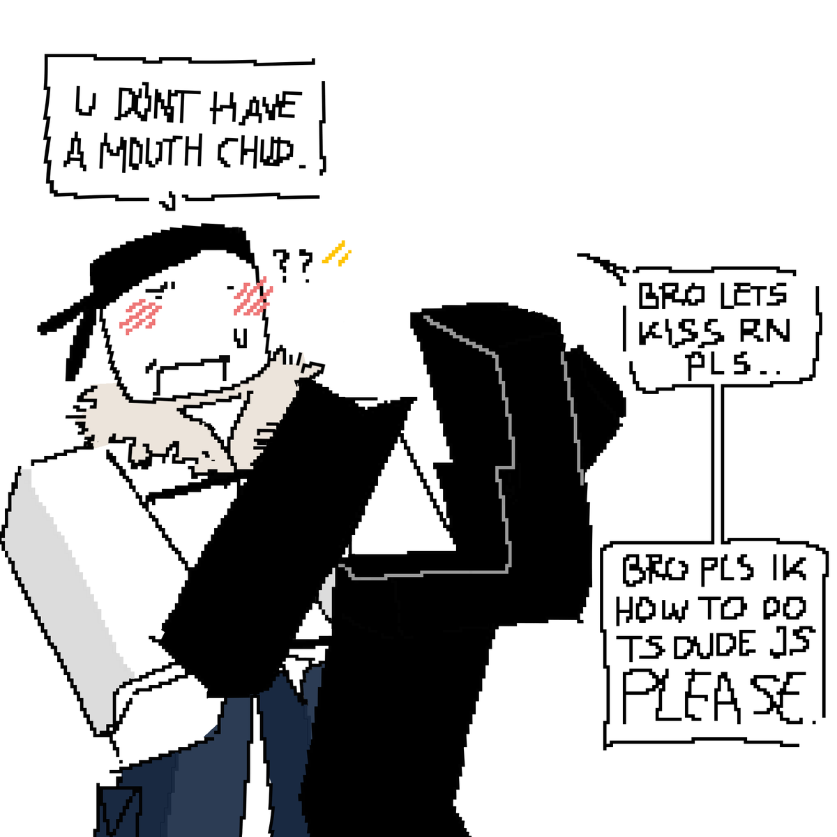 linnyylinailyn_'s tweet image. A #ReGect kiss || I like to think ReGect's invisible parts are just.. Not there. Like at all. Also im so inconsistent with ReGect's anatomy im going to lose