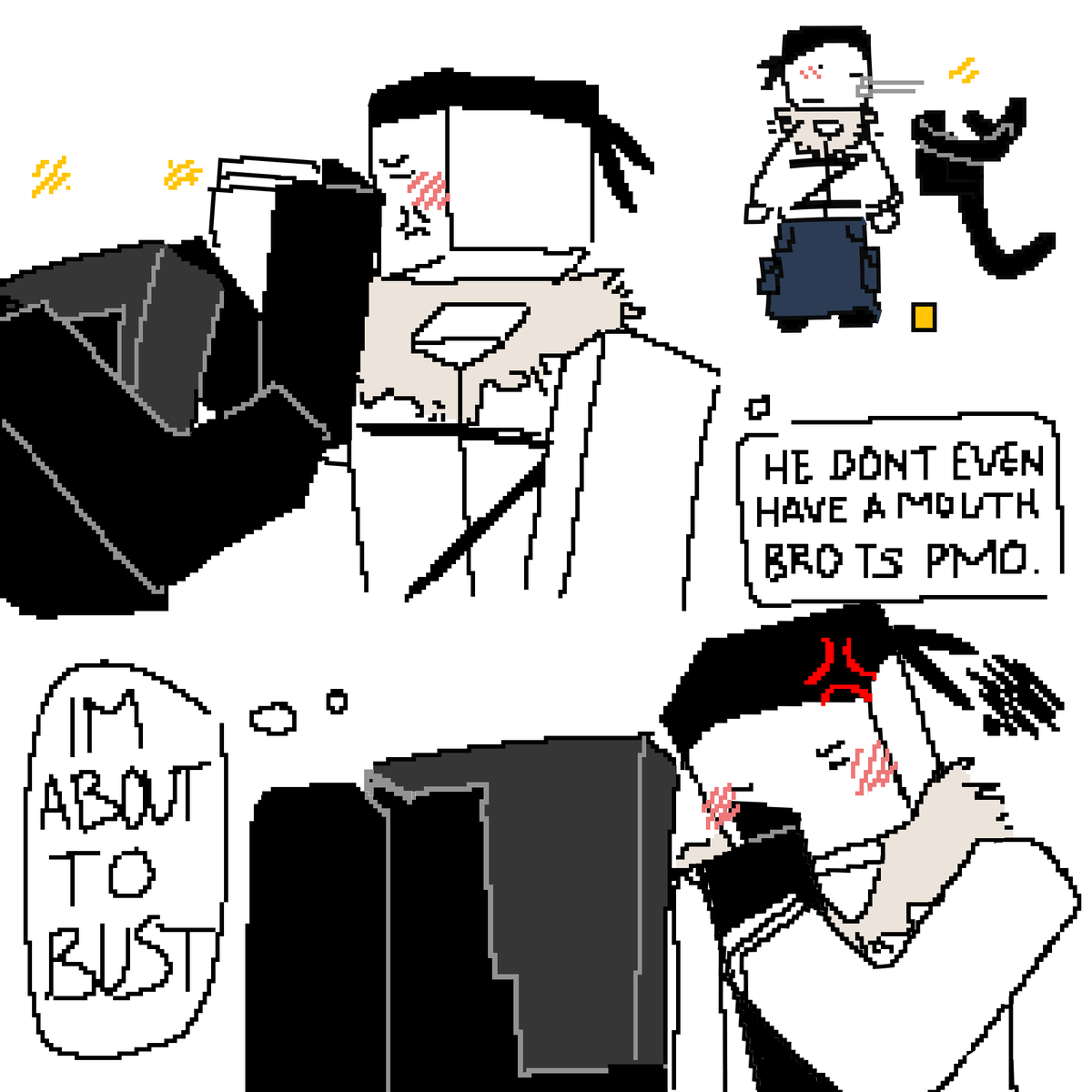 linnyylinailyn_'s tweet image. A #ReGect kiss || I like to think ReGect's invisible parts are just.. Not there. Like at all. Also im so inconsistent with ReGect's anatomy im going to lose