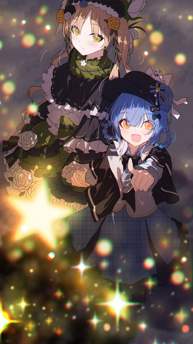 画了🎄圣诞橘远🎄