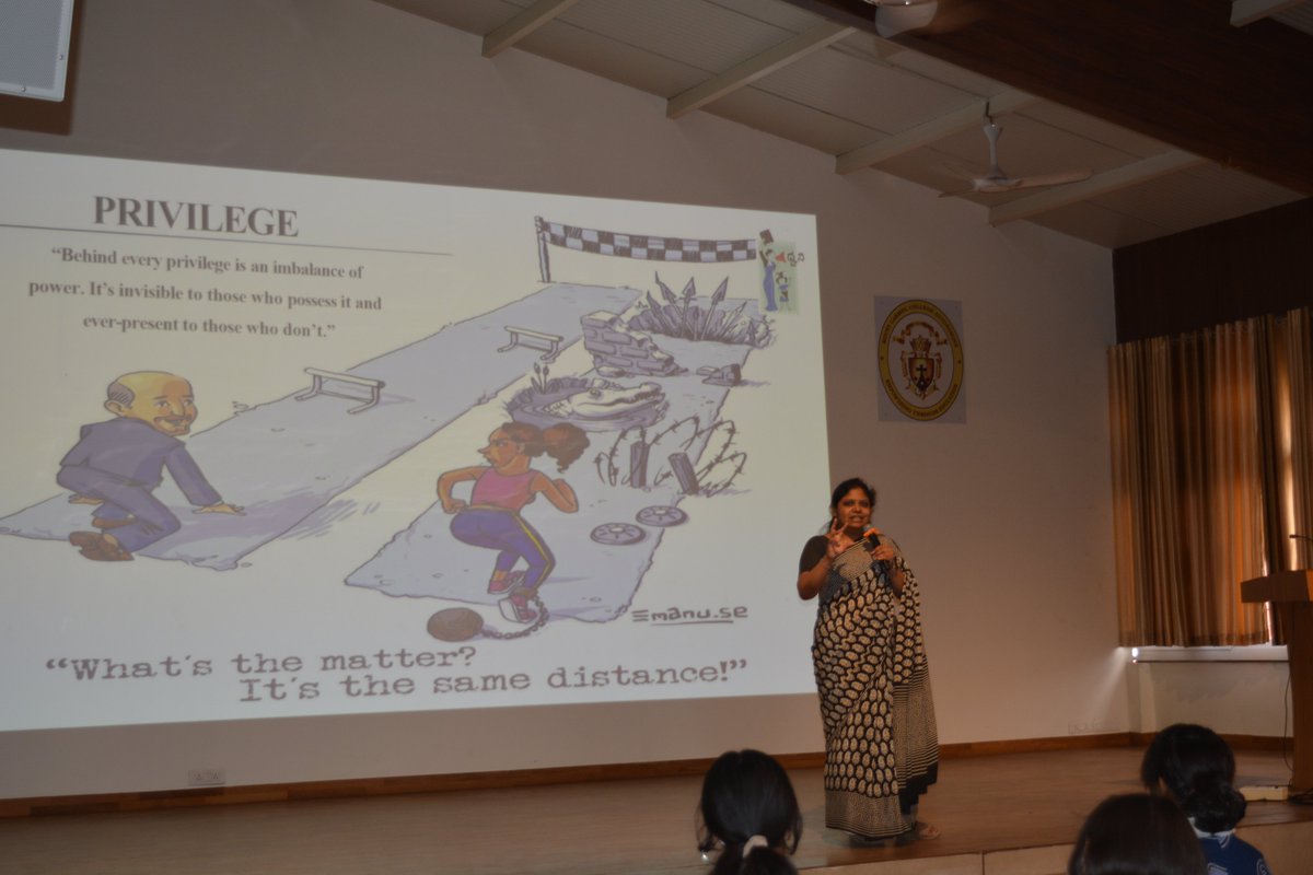 DhwaniLegal's tweet photo. UPDATE!!
Dhwani Legal Trust conducted caste sensitisation session under its Jaa(gru)ti initiative in collaboration with the Sociology Department of Mount Carmel College for the Students of the Graduation course. 
 #dhwanilegaltrust #castesensitisation #casteprivilege #mcc https://t.co/kAi3RhWD9t